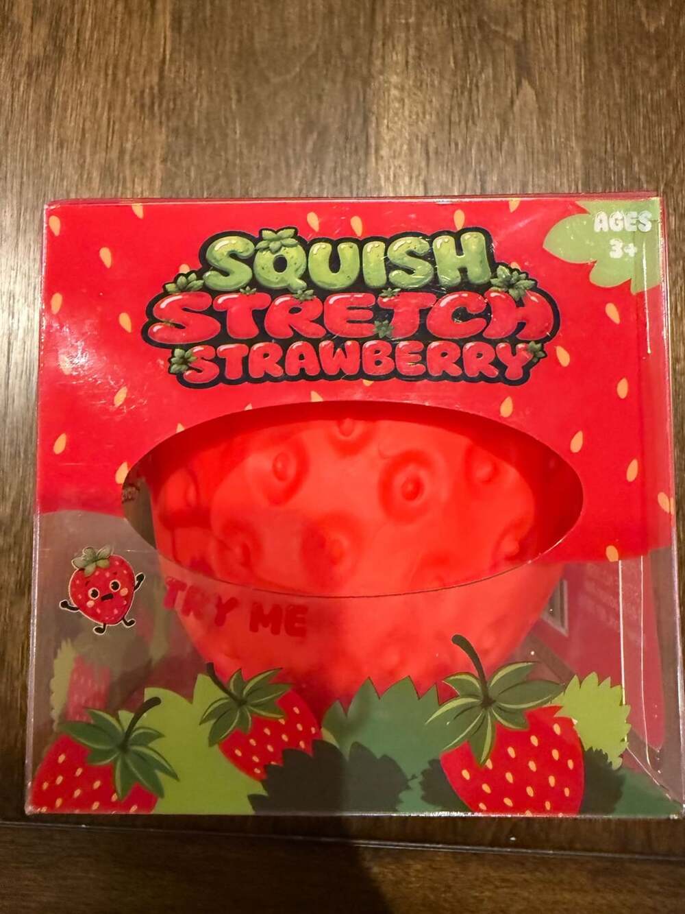 Squish Stretch Strawberry Fidget Toy